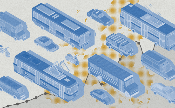 Közép-Európában a tömegközlekedés és a kerékpár az autók legnépszerűbb alternatívája